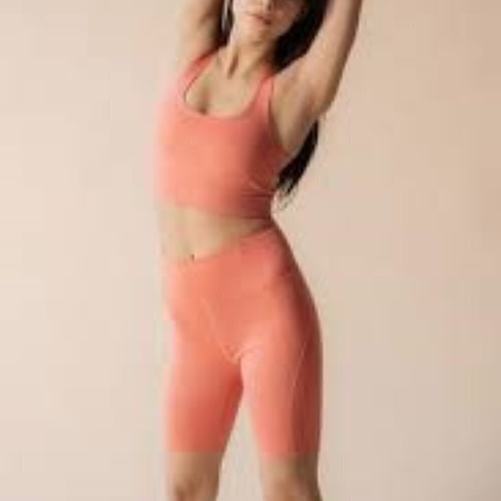 **HOST PICK** **NWT** Girlfriend Collective High-Rise Bike Short Primrose S